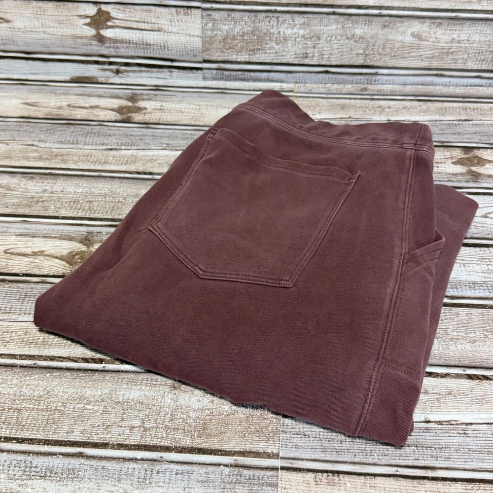 Duluth Trading Co Pants Womens L Burgundy Cotton Spandex Stretch Pockets